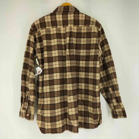 エルエルビーン L.L.Bean ブルガリア製 チェック柄フランネル長袖シャツ メンズ JPN:M