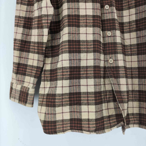 エルエルビーン L.L.Bean ブルガリア製 チェック柄フランネル長袖シャツ メンズ JPN:M