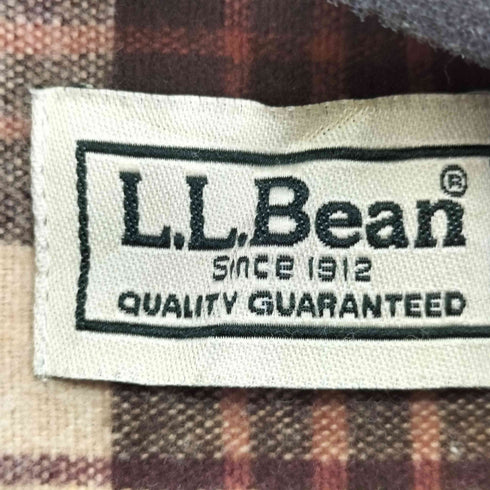 エルエルビーン L.L.Bean ブルガリア製 チェック柄フランネル長袖シャツ メンズ JPN:M