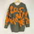 エイチアンドエム H&M STUDIO A/W2021 総柄Vネックニット メンズ XS