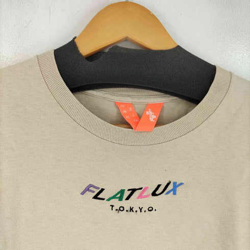 フラットラックス FLATLUX 刺繍クルーネックTシャツ メンズ