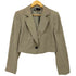 ザラ ZARA クロップド丈 ブレザー ショート ジャケット レディース import:L