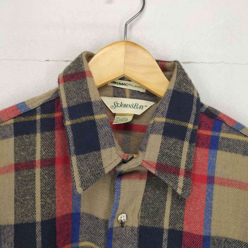セントジョンズベイ STJOHNS BAY 80s BIGMAC FLANNEL USA製 チェック柄ネルシャツ メンズ JPN:XL