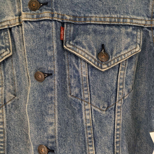 リーバイス Levis 90s 70505-0217 マカオ製 ノーカラーデニムジャケット メンズ 42