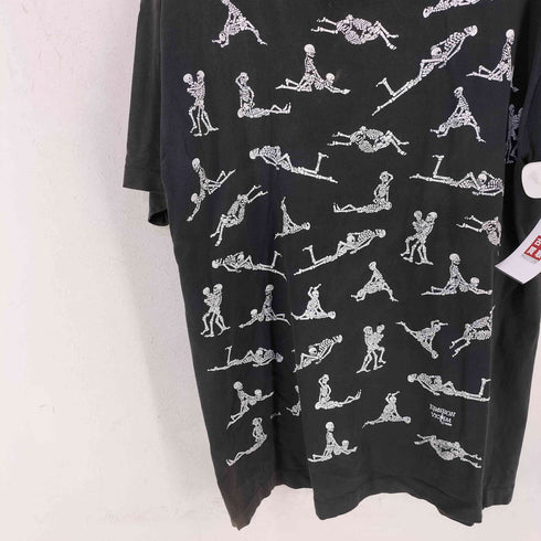 フルーツオブザルーム FRUIT OF THE LOOM USA製 FASHION VICTIM 骸骨 スカル四十八手 S/S TEE ©1990 メンズ import:XL