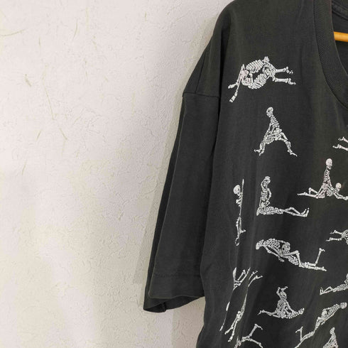 フルーツオブザルーム FRUIT OF THE LOOM USA製 FASHION VICTIM 骸骨 スカル四十八手 S/S TEE ©1990 メンズ import:XL