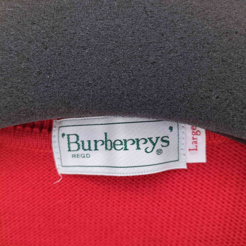 バーバリーズ BURBERRYS フロント刺繍 カーディガン ニットベスト 金ボタン レディース import:L