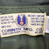 コリンスマニファクチュア CORINTH MFG CO. MA-1 フライトジャケット IDEAL社ジップ リップストップ メンズ import:M