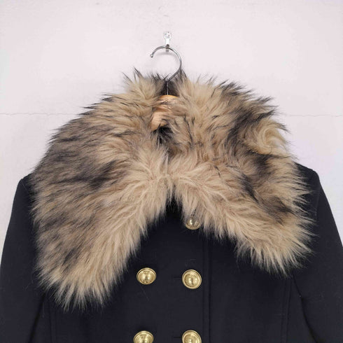 エイチアンドエム H&M Rabanne 金ボタンファーピーコート レディース JPN:S