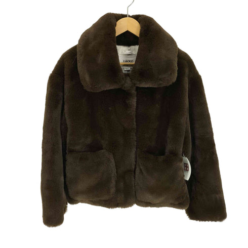 ジャッキー Jakke 23AW TRACI COAT CHOCOLATE ファージャケット レディース import:M