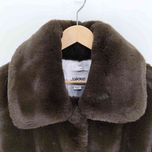 ジャッキー Jakke 23AW TRACI COAT CHOCOLATE ファージャケット レディース import:M