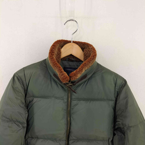 ランズエンド LANDS END 襟ボア ハイネックダウンジャケット メンズ JPN:M