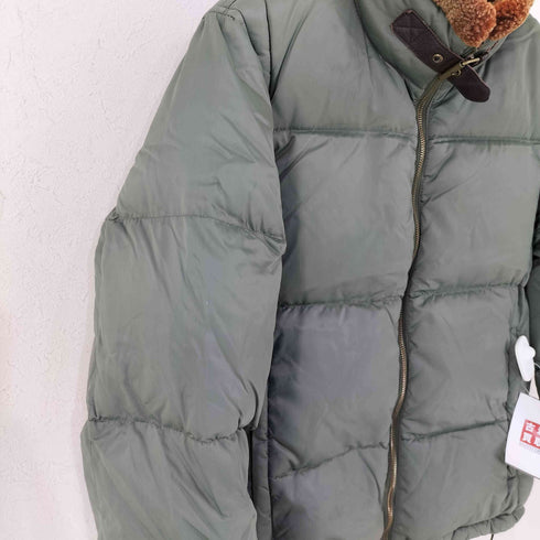 ランズエンド LANDS END 襟ボア ハイネックダウンジャケット メンズ JPN:M