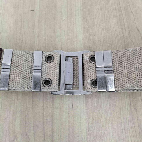 バーバリー BURBERRY コットン×メタル ミリタリーテイストベルト レディース 26/65