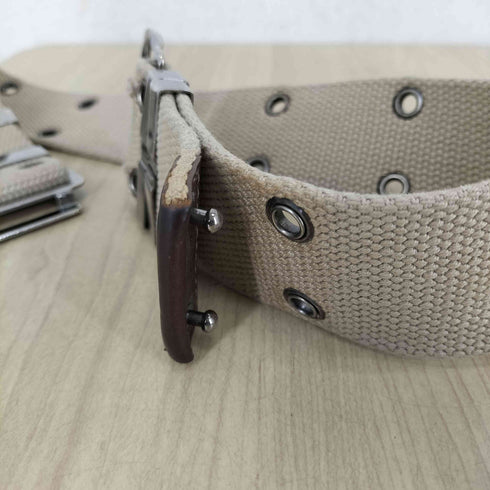 バーバリー BURBERRY コットン×メタル ミリタリーテイストベルト レディース 26/65