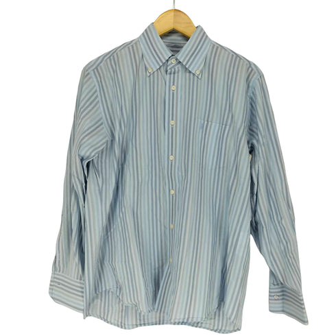 ランバンコレクション LANVIN COLLECTION ストライプ柄ボタンダウンシャツ メンズ import:L