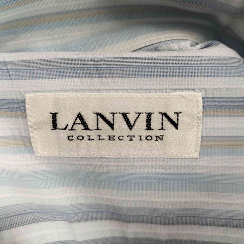 ランバンコレクション LANVIN COLLECTION ストライプ柄ボタンダウンシャツ メンズ import:L