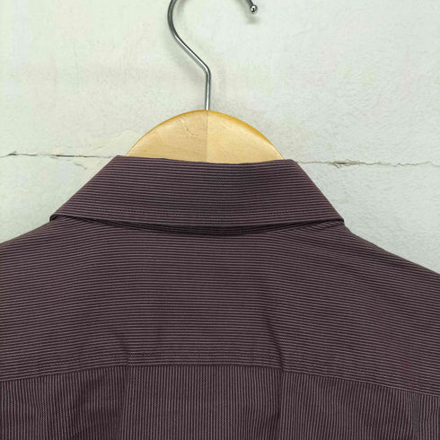 バーバリーロンドン BURBERRY LONDON ホース刺繍 ストライプ柄シャツ メンズ import:M