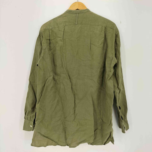 ノーリーズ NOLLEY’S ヘンプ ビッグシルエット バンドカラーシャツ メンズ JPN:S