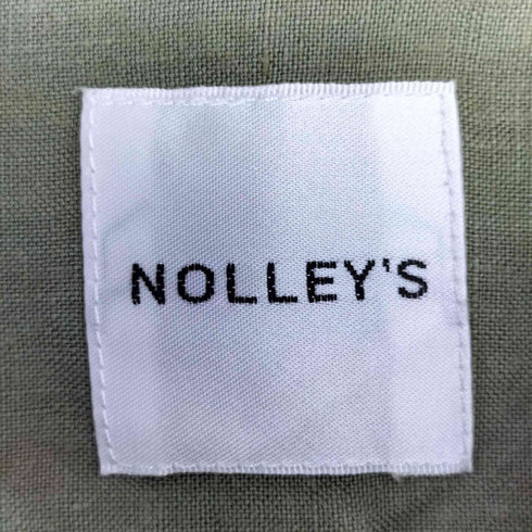 ノーリーズ NOLLEY’S ヘンプ ビッグシルエット バンドカラーシャツ メンズ JPN:S