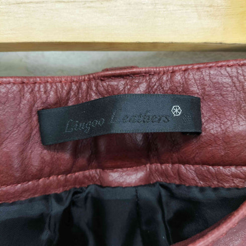 リューグーレザーズ Liugoo Leathers カウレザーストレートパンツ メンズ FR:38-40