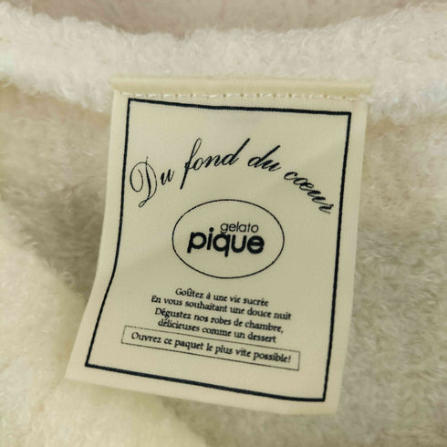 ジェラートピケ gelato pique ボーダー ジップアップパーカー レディース FREE