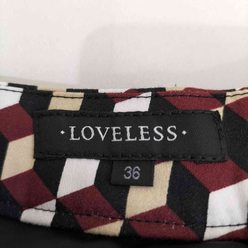 ラブレス LOVELESS ジオメトリック柄 ショートパンツ レディース JPN:36