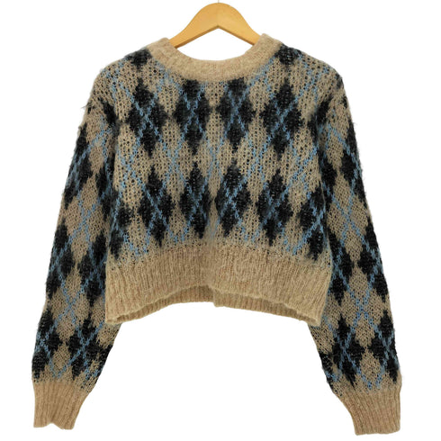 ファーファー furfur ブラッシュドアーガイルセーター レディース ONE SIZE