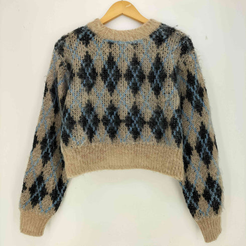 ファーファー furfur ブラッシュドアーガイルセーター レディース ONE SIZE