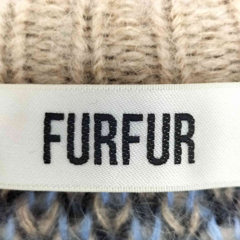 ファーファー furfur ブラッシュドアーガイルセーター レディース ONE SIZE