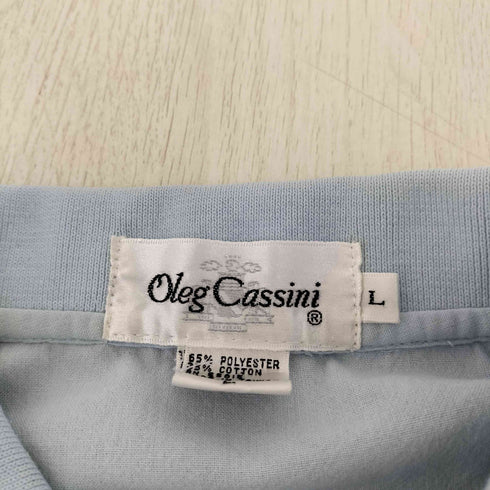 オレグカッシーニ Oleg Cassini デザインポロシャツ メンズ import:L