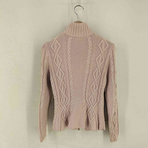 ローレンラルフローレン LAUREN RALPH LAUREN ダブルジップアップ ケーブルニット レディース JPN:S