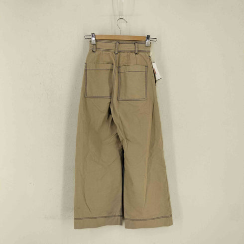 マウジー moussy COLOR STITCH WIDE PT カラーステッチワイドパンツ レディース JPN:0