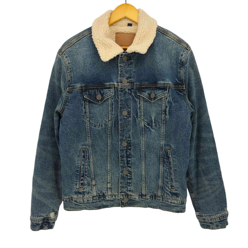 アメリカンイーグル AMERICAN EAGLE 裏地ボア デニム トラッカー ジャケット メンズ import:M