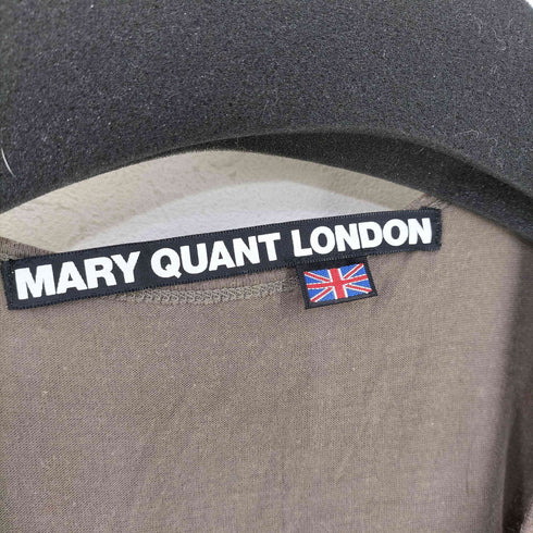 マリークワント MARY QUANT レーヨン混 ポリ切替 ノースリーブワンピース レディース