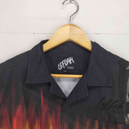 レフラー Leflah FIRE CAR ALOHA SHIRTS メンズ import:L