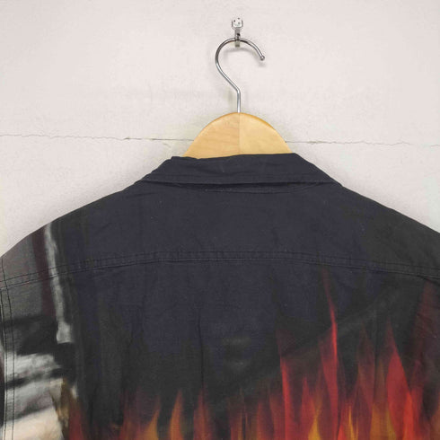 レフラー Leflah FIRE CAR ALOHA SHIRTS メンズ import:L
