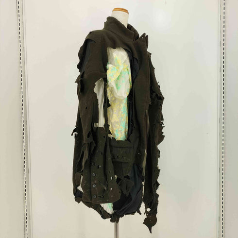 ミキオサカベ MIKIOSAKABE レイヤード ダメージ コート レディース