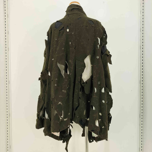 ミキオサカベ MIKIOSAKABE レイヤード ダメージ コート レディース