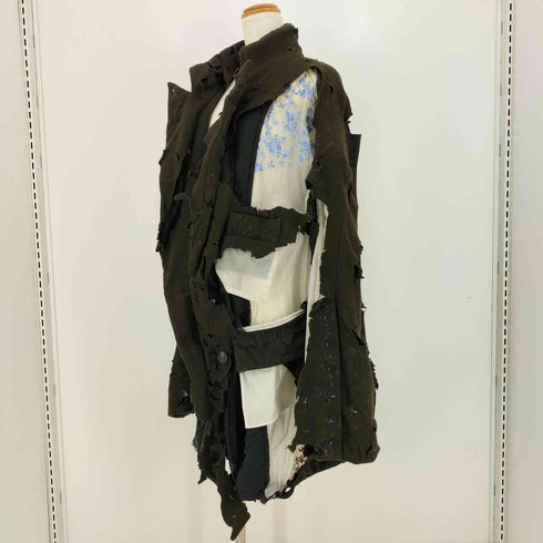 ミキオサカベ MIKIOSAKABE レイヤード ダメージ コート レディース