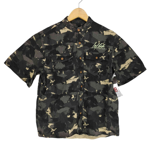 レフラー Leflah カモフラバンドカラーシャツ メンズ import:L
