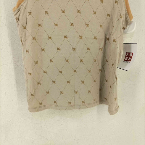 バーバリーブルーレーベル BURBERRY BLUE LABEL モノグラム ノースリーブトップス レディース JPN:M