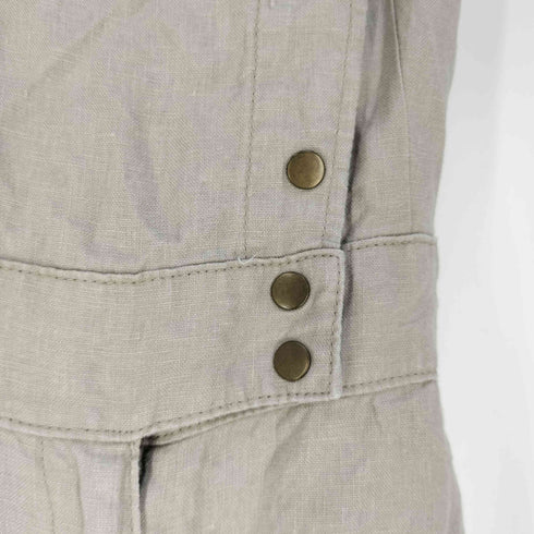 シマロンジーンズ CIMARRON JEANS リネン オーバーオール レディース M
