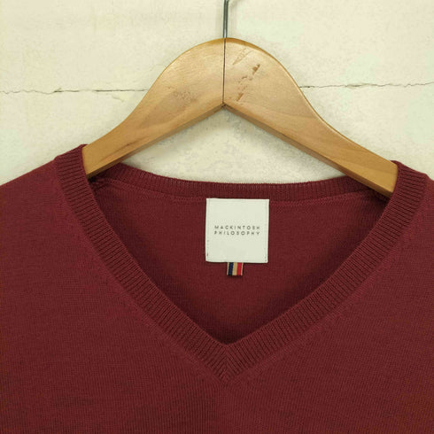 マッキントッシュフィロソフィー MACKINTOSH PHILOSOPHY Vネックウールニット メンズ 40