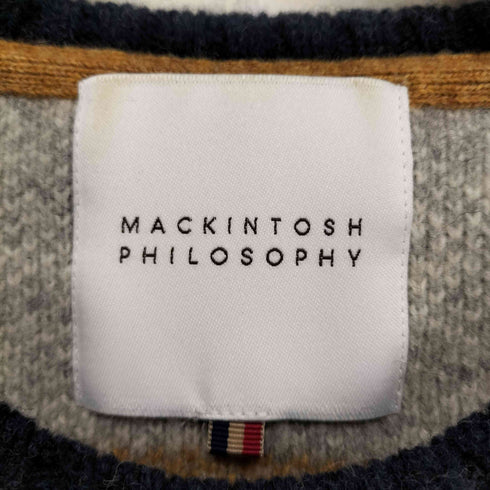 マッキントッシュフィロソフィー MACKINTOSH PHILOSOPHY アシンメトリーノルディックセーター メンズ FR:40