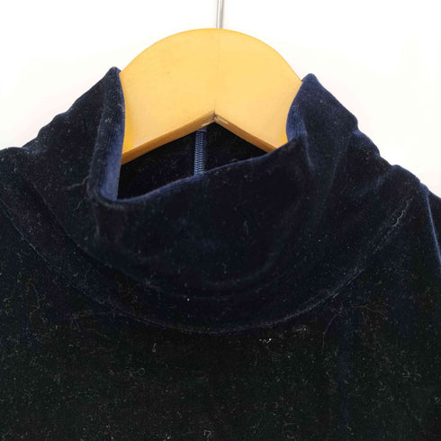 ベロア切替 スーパーロング ワンピース ドレス レディース 10