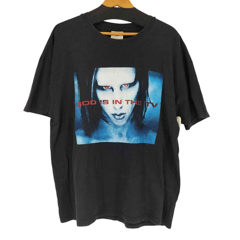 ウインターランド winterland 1998 GOD IS IN THE TV プリントクルーネックTシャツ メンズ JPN:XL