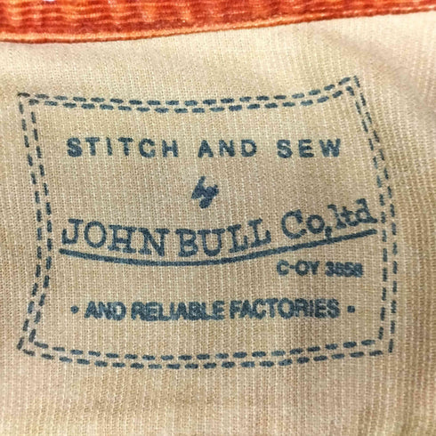 ジョンブル Johnbull バイカラー コーデュロイ ウエスタン シャツ メンズ