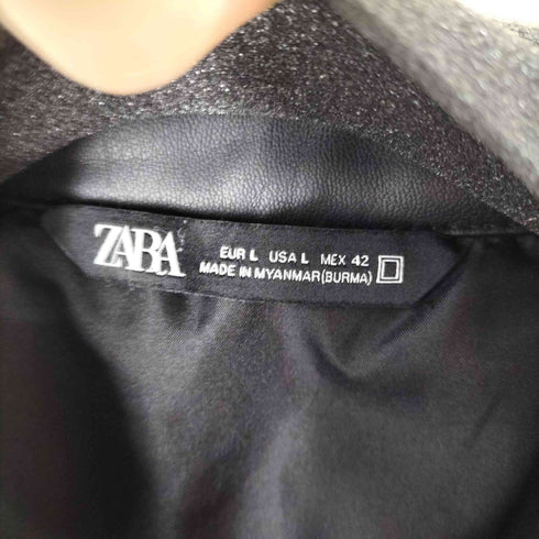 ザラ ZARA フェイクレザージャケット メンズ 42