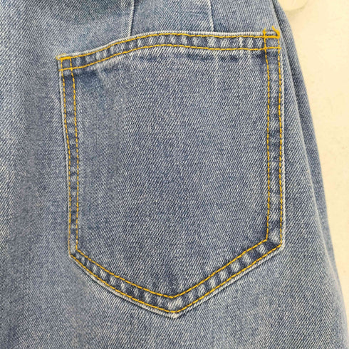 ウエストフリンジデニムスカート レディース
